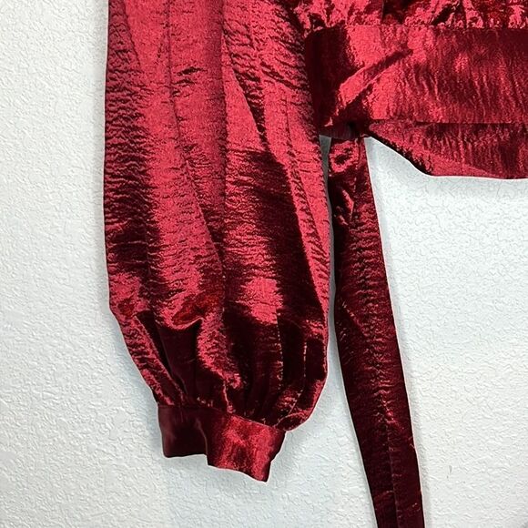 New Lovers and Friends Kelly Top in Wine Red Medium Revolve - Picture 4 of 13